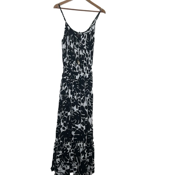 Kate Spade Maxi Sundress Womens Small Tropical Print Ruffle Hem Vacation Resort - Picture 3 of 14